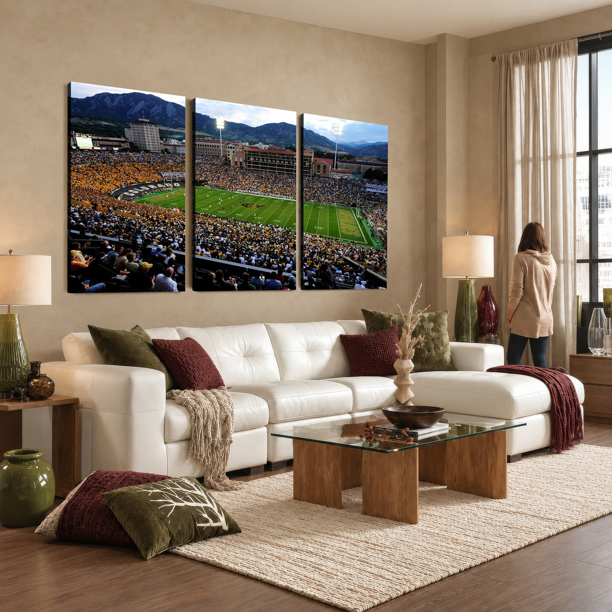 60552-MGV-CV-36X24 - Folsom Field, University of Colorado Buffaloes Football