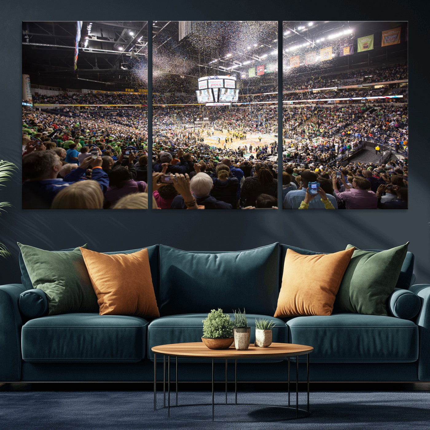 MGV-CV-60X30-3P - Bridgestone Arena Wall Art Canvas | Nashville Predators Hockey Team Print | Canvas Print | Ready to