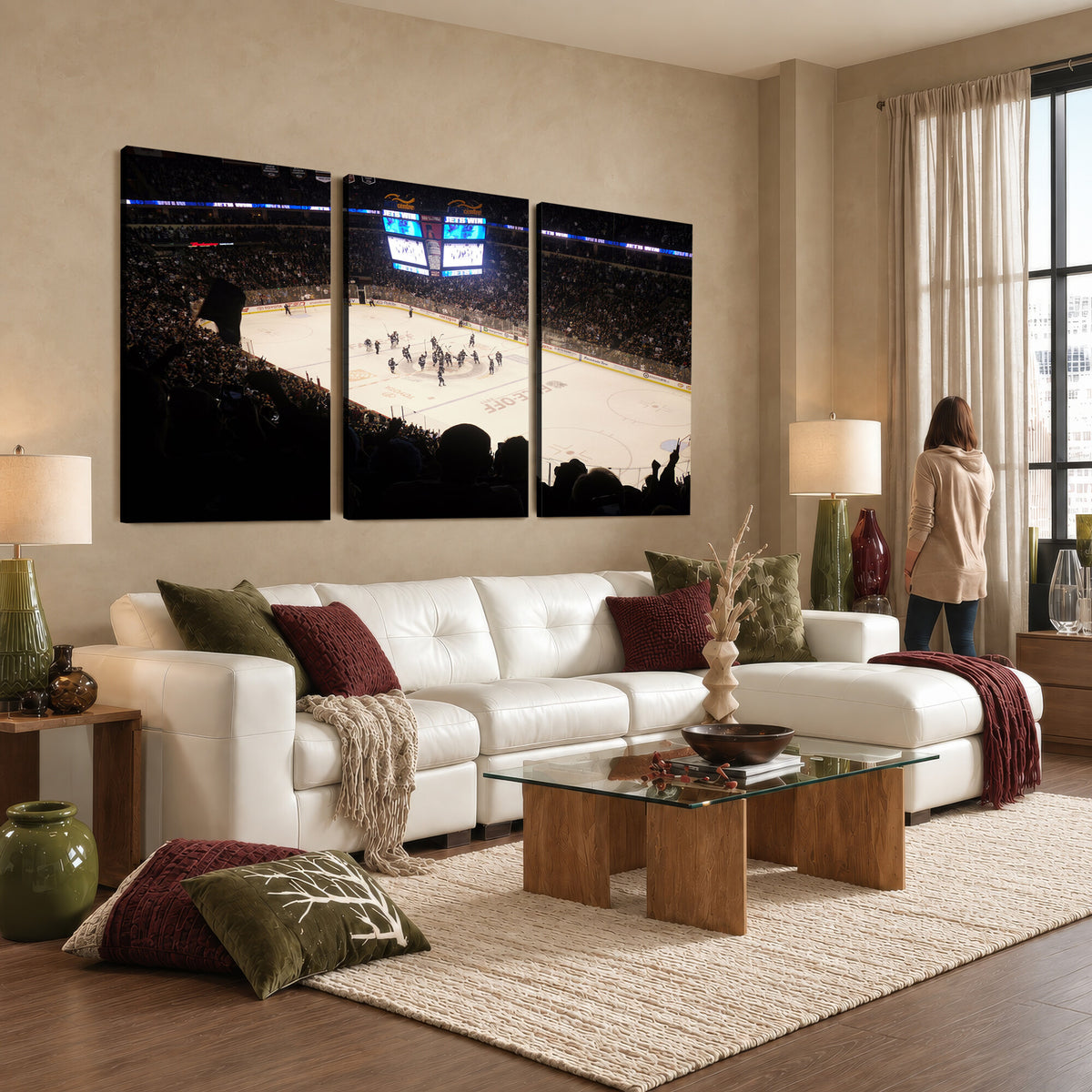 22497-MGV-CV-36X24 - Canada Life Centre Wall Art | Winnipeg Jets Hockey Team Print Canvas | Ready to Hang | Winnipeg Wall