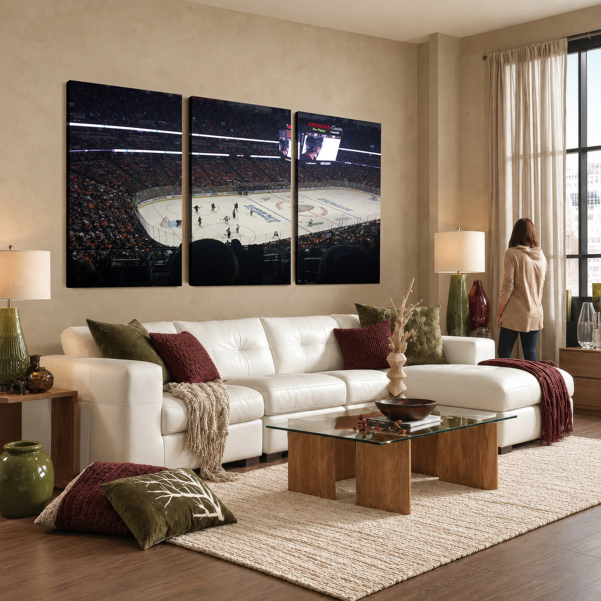 24634-MGV-CV-36X24 - Honda Center California Anaheim Ducks Hockey Stadium Wall Art