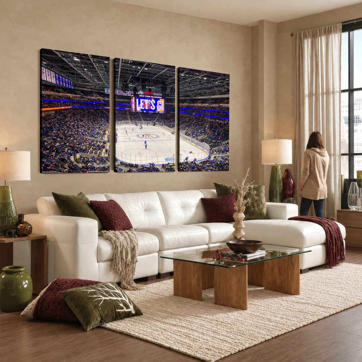 78692-MGV-CV-36X24 - UBS Arena Elmont New York Islanders Ice Hockey Wall Art, UBS Arena Elmont Wall Art Canvas Print