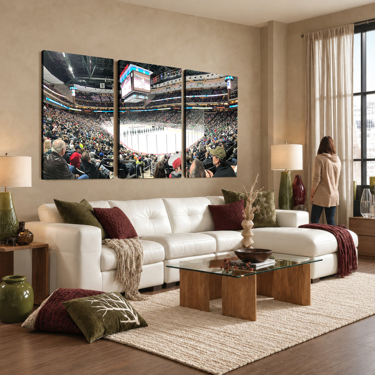44414-MGV-CV-36X24 - Xcel Energy Center St Paul Minnesota Wild Ice Hockey Stadium