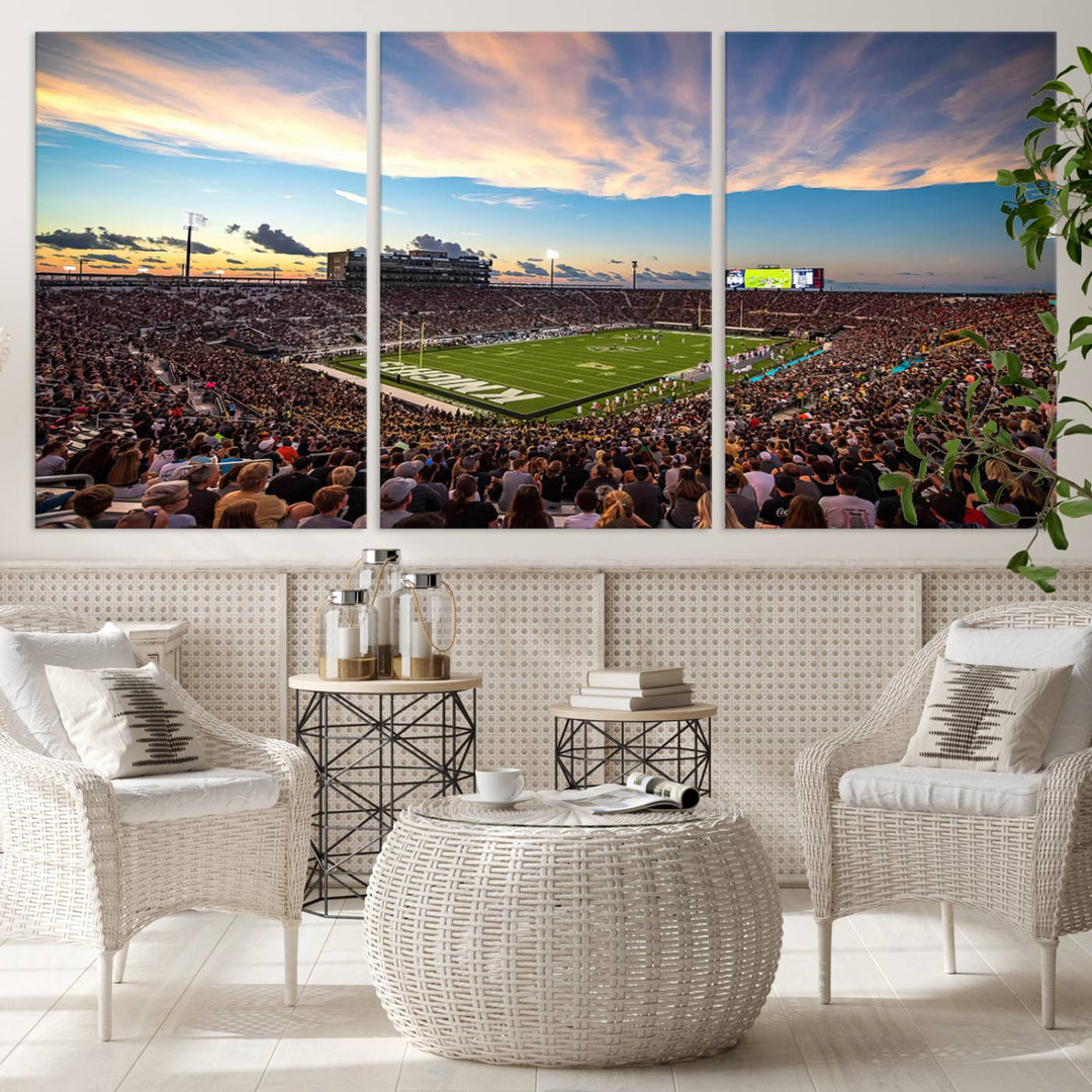 UCF Knights Football Team Print - Orlando FBC Mortgage Stadium Wall Art Canvas Print