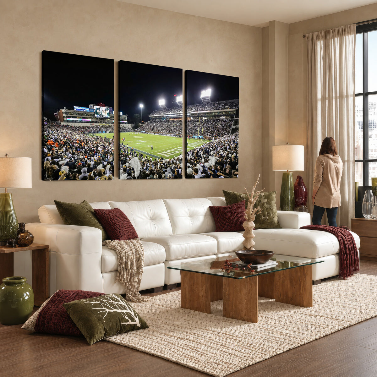49339-MGV-CV-36X24 - Georgia Tech Yellow Jackets Football Team Print, Atlanta