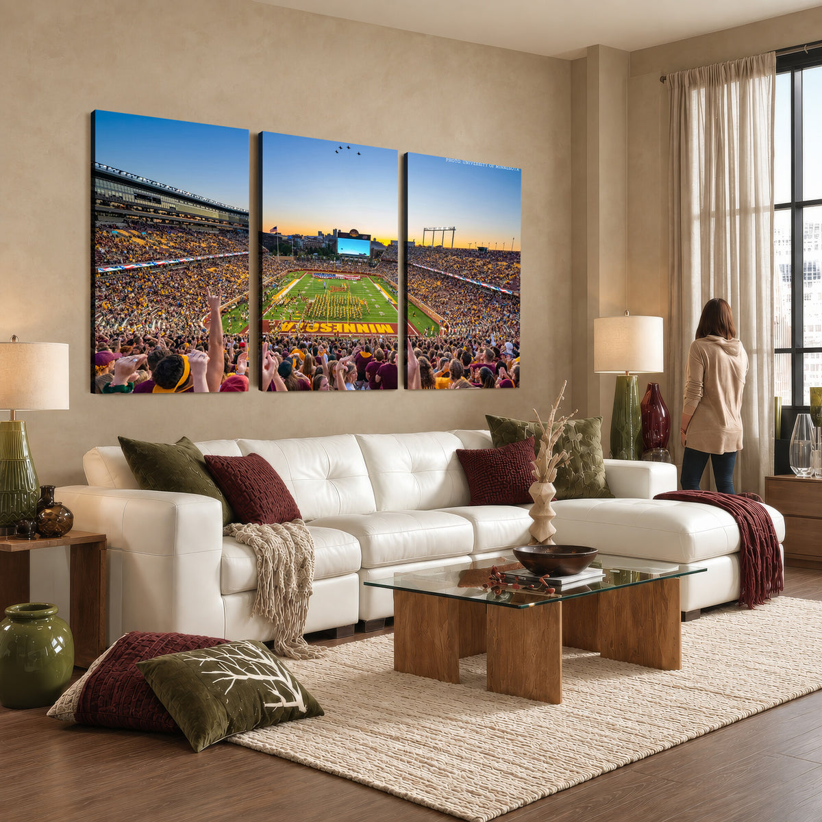 63452-MGV-CV-36X24 - University of Minnesota Golden Gophers Football Team Print