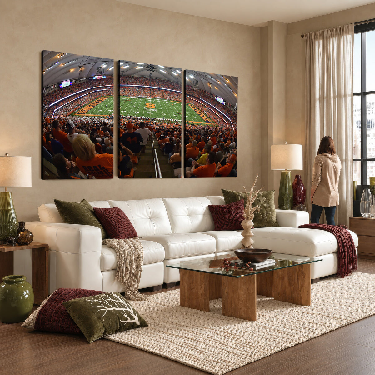43291-MGV-CV-36X24 - Syracuse University Orange Football Canvas Print, Football Team Print - Syracuse JMA Wireless Dome