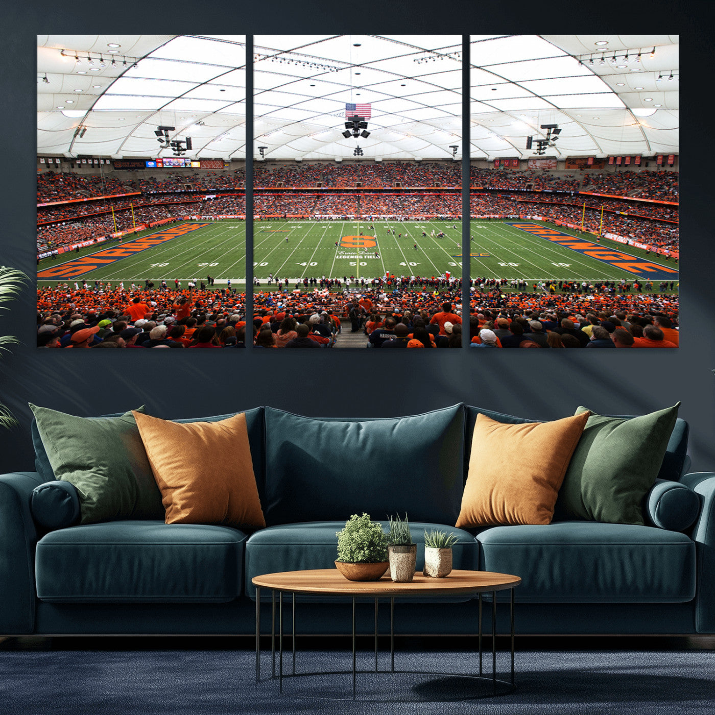 MGV-CV-60X30-3P - Syracuse University Orange Football Team Print - Syracuse JMA Wireless Dome Wall Art Canvas Print