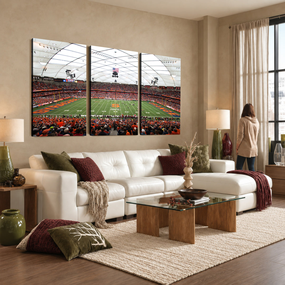 78104-MGV-CV-36X24 - Syracuse University Orange Football Team Print, Syracuse