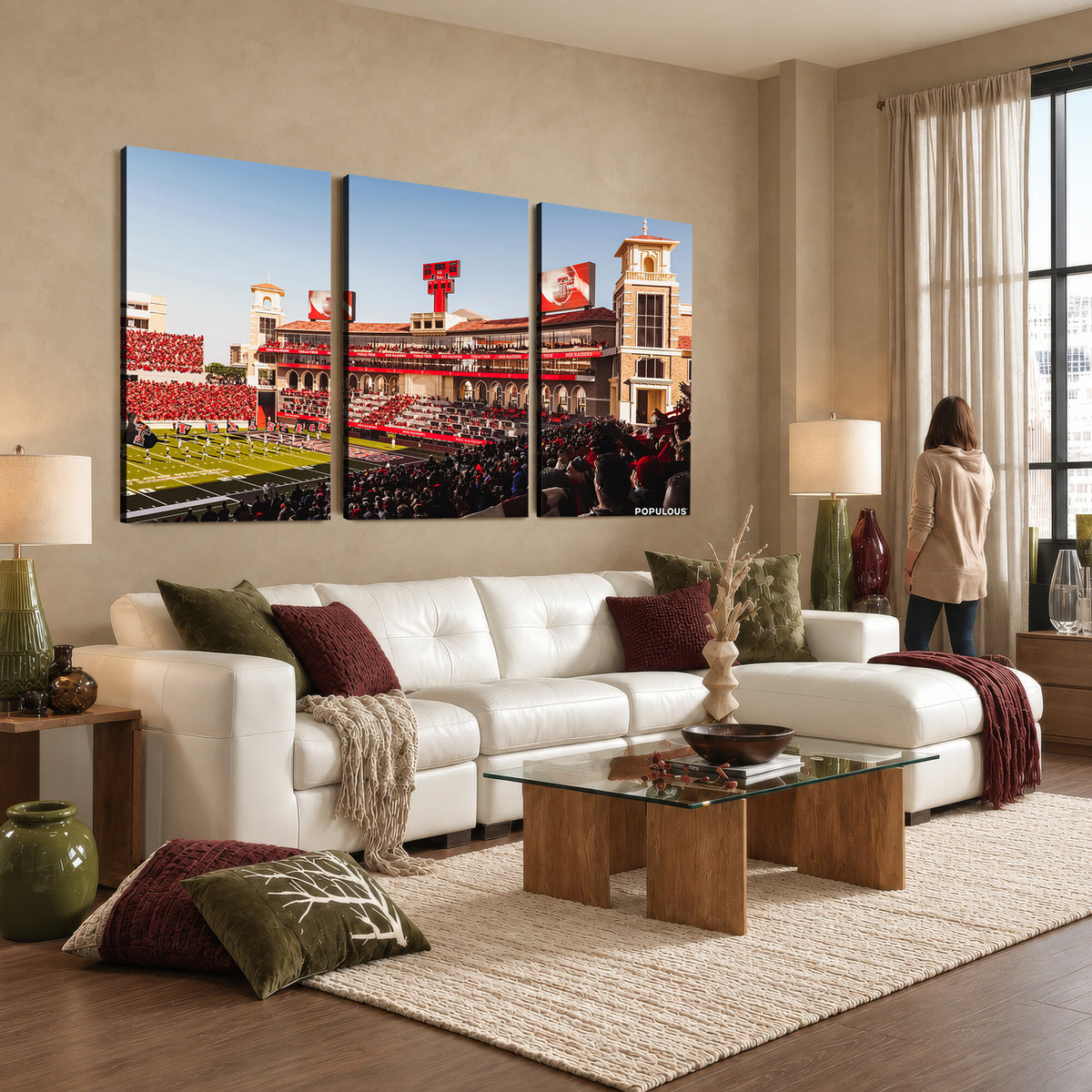 89744-MGV-CV-36X24 - Jones AT&T Stadium Texas Tech Red Raiders Wall Art