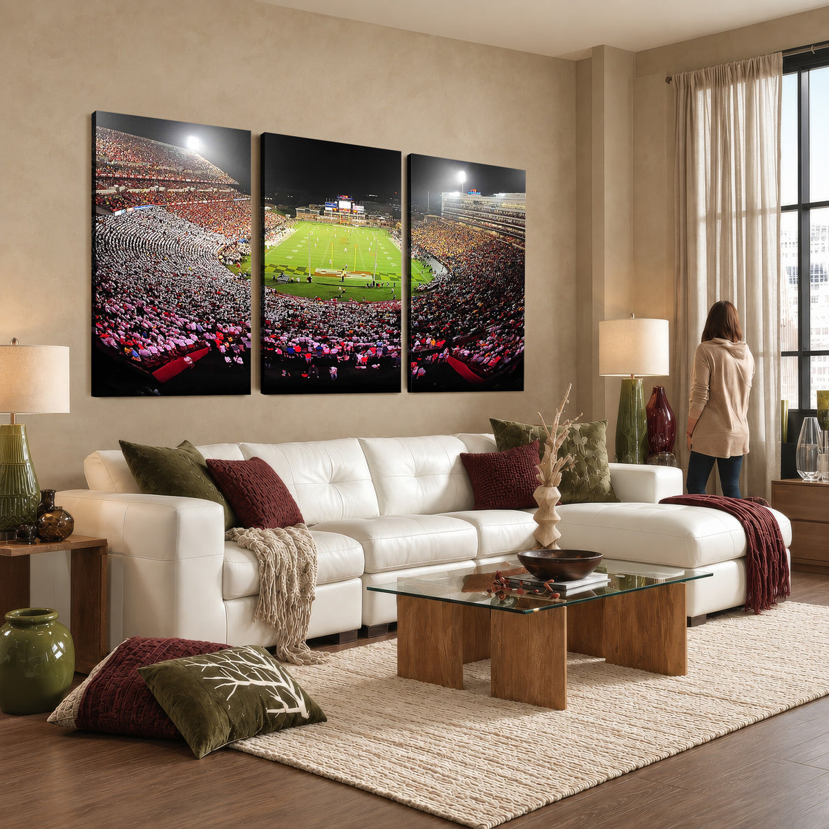 12091-MGV-CV-36X24 - University of Maryland Terrapins Football Team Print, Extra Large Game Room Wall Decor