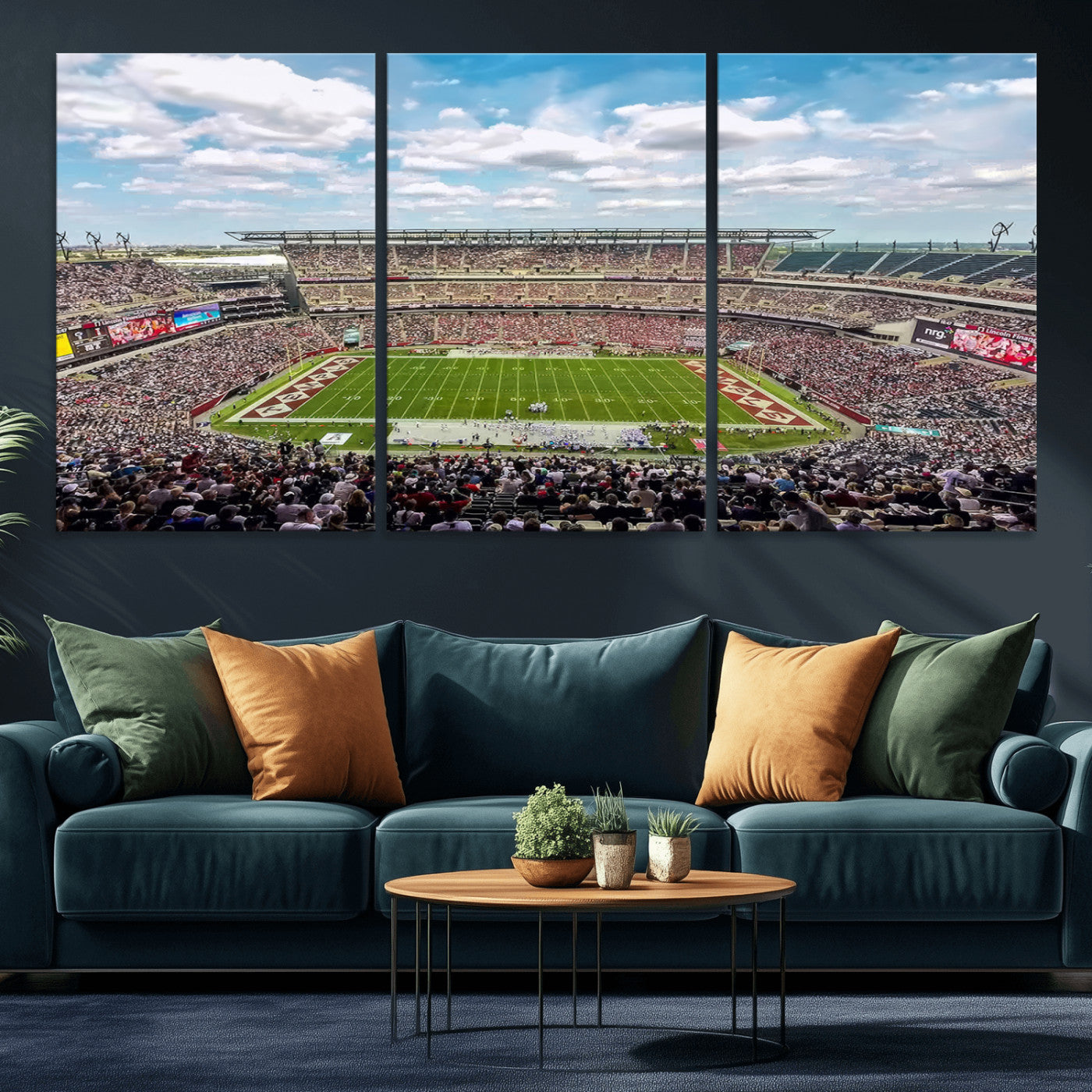 MGV-CV-60X30-3P - The Temple University Owls Athletics Team Print - Philadelphia Lincoln Financial Field Stadium Wall