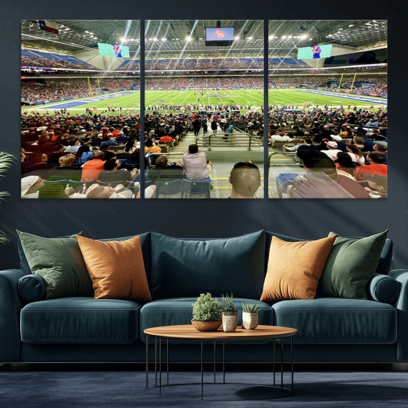 MGV-CV-60X30-3P - The University of Texas at San Antonio Roadrunners Football Team Print - San Antonio Alamodome Wall
