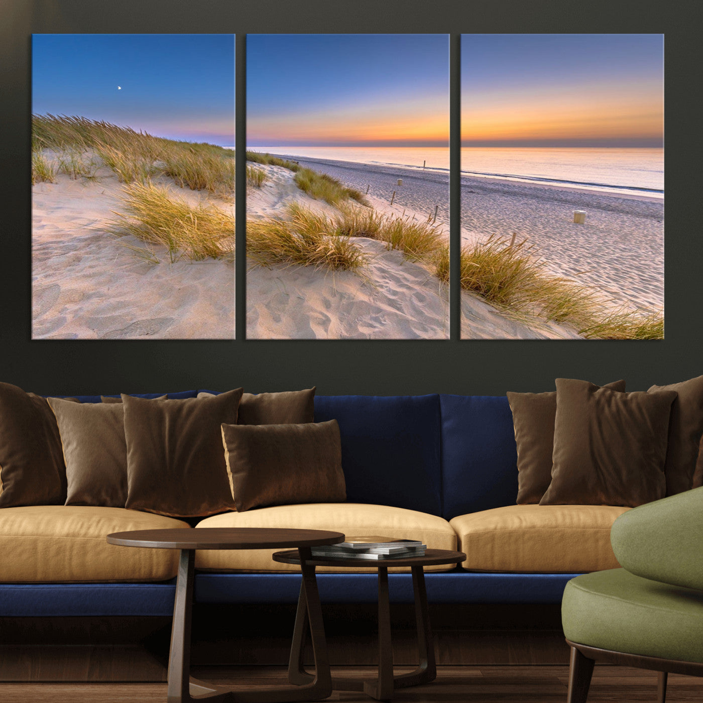 -Sunrise On The Beach Wall Art Canvas Print