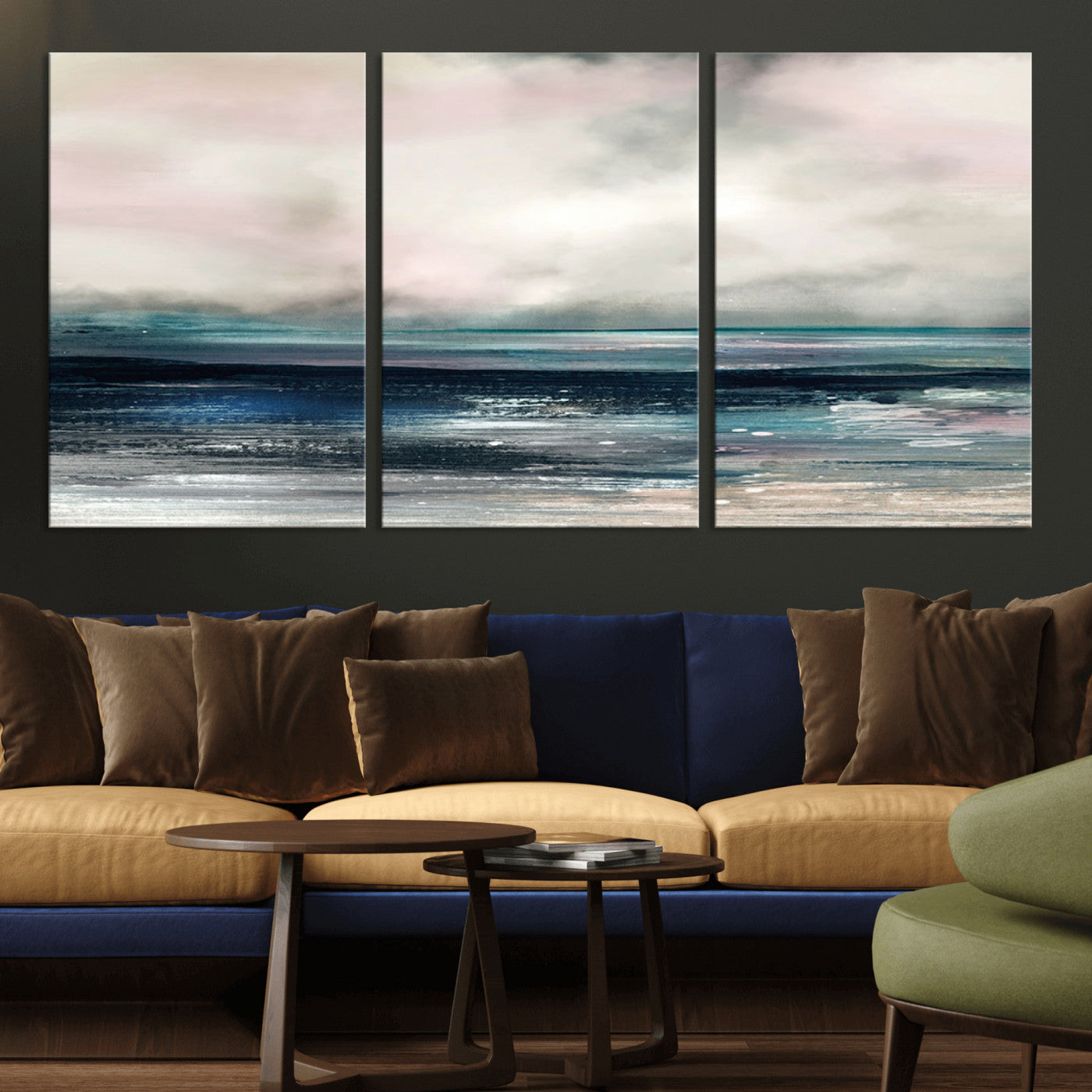MGV-CV-60X30-3P - Contemporary Abstract Wall Art Canvas Print