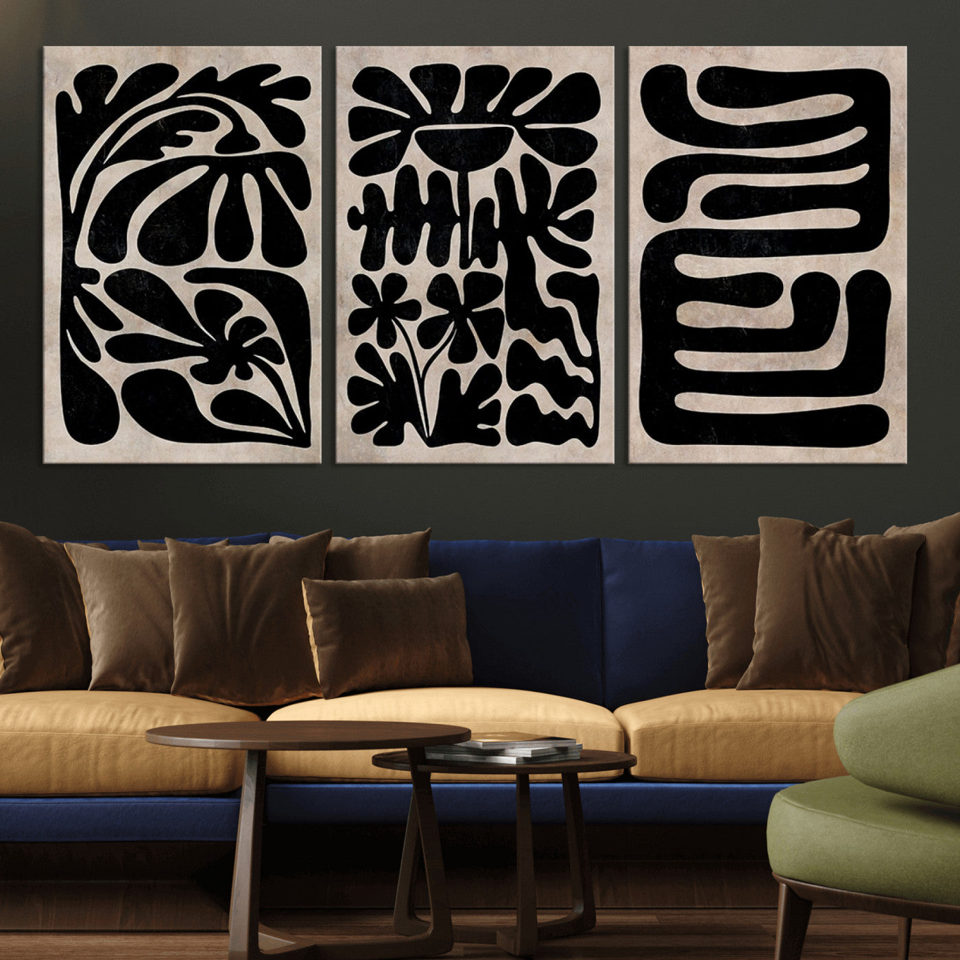 MGV-CV-60X30-3P - Canvas Print Wall Art Abstract Illustrs Art Boho
