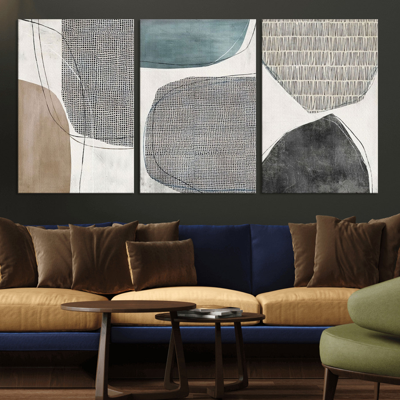 MGV-CV-60X30-3P - Canvas Print Wall Art Abstract Illustrs Art Boho