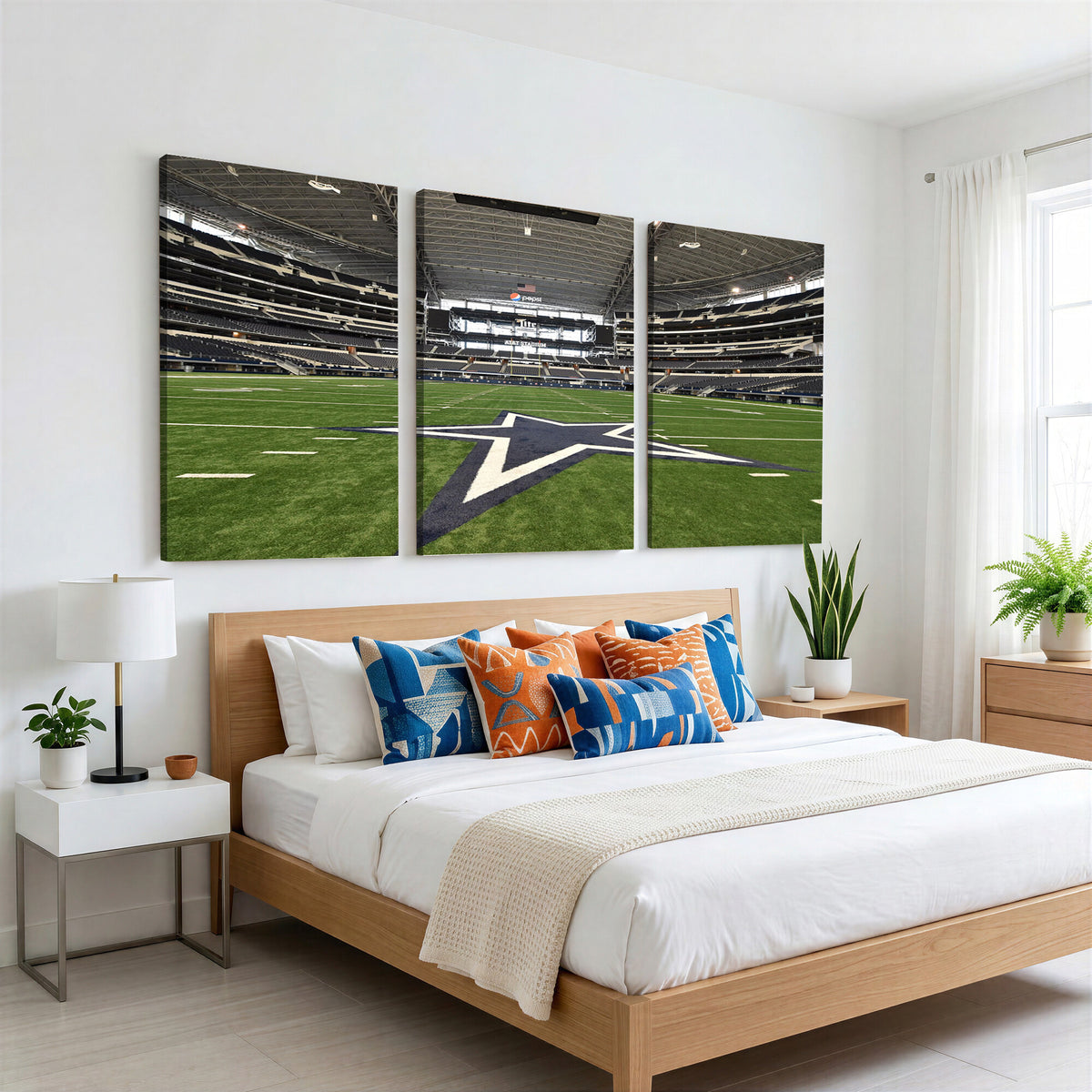 14834-MGV-CV-36X24 - Dallas Cowboys Football Team Print - Arlington AT&T Stadium