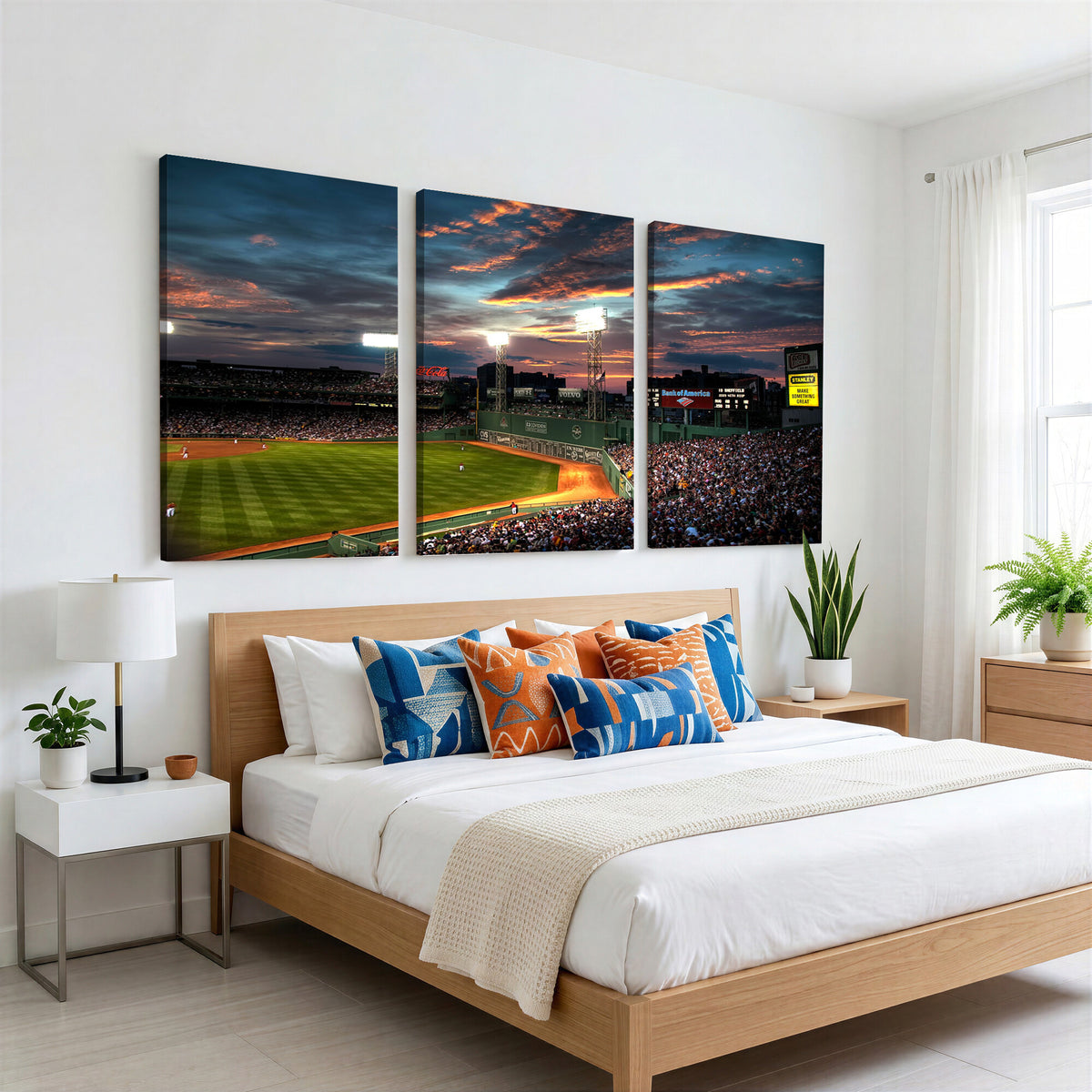 66781-MGV-CV-36X24 - Fenway Park Boston Massachusetts Stadium Wall Art Canvas Print