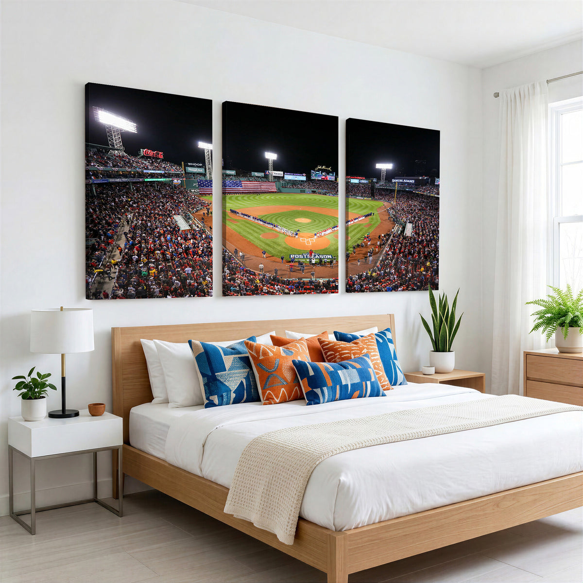 47365-MGV-CV-36X24 - Fenway Park Wall Art Canvas Print | Large Baseball Stadium Canvas for Boston Red Sox Fans