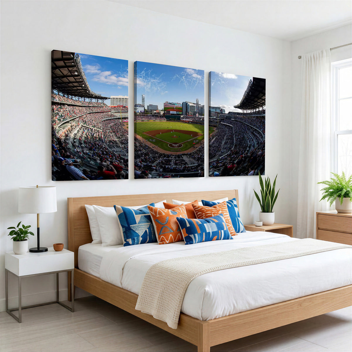 78608-MGV-CV-36X24 - Truist Park Stadium Canvas Wall Art, Atlanta Braves Game Day Decor