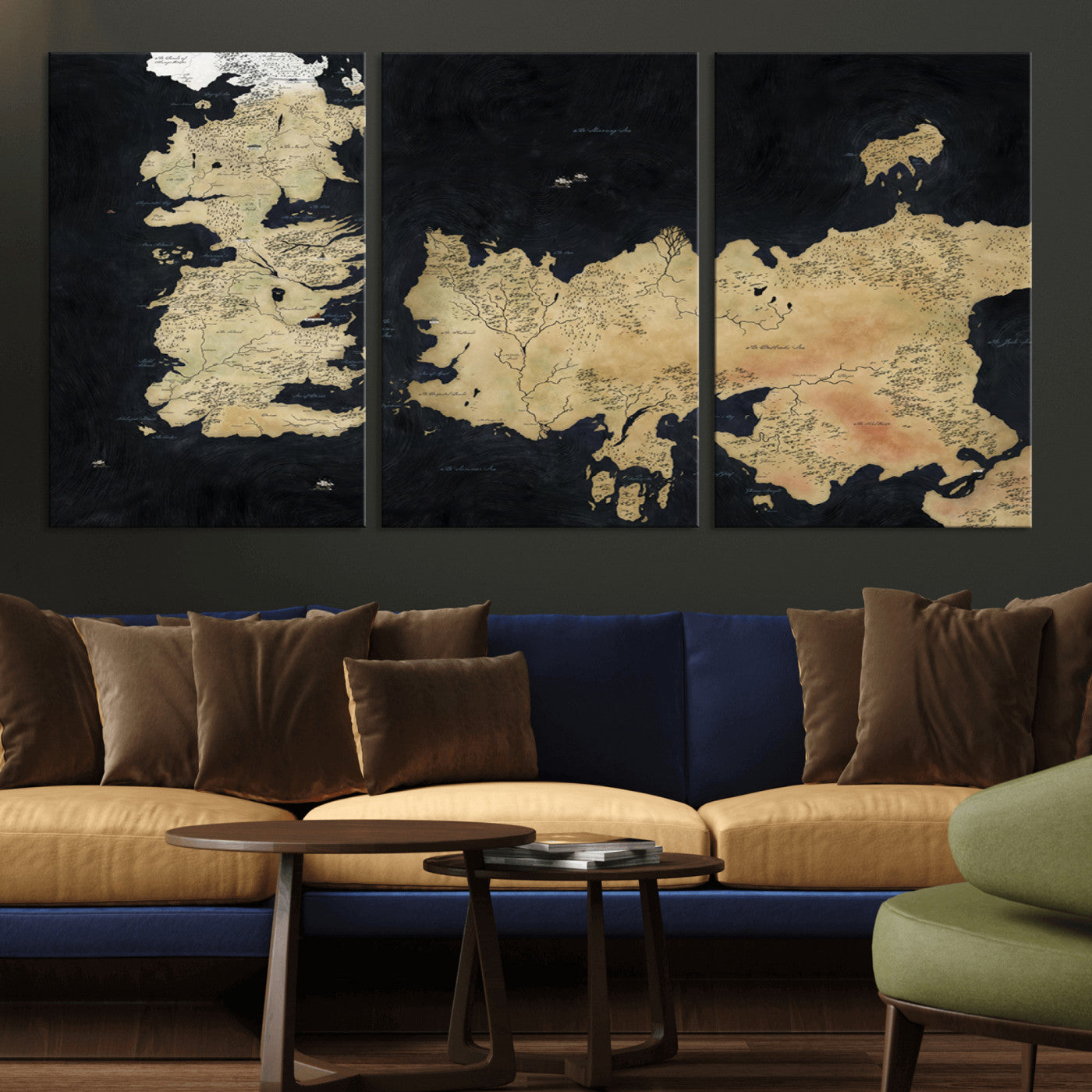 MGV-CV-60X30-3P - Push Pin World Map Canvas Print – Framed Wall Art for Couples to Track Their Travels – Anniversary