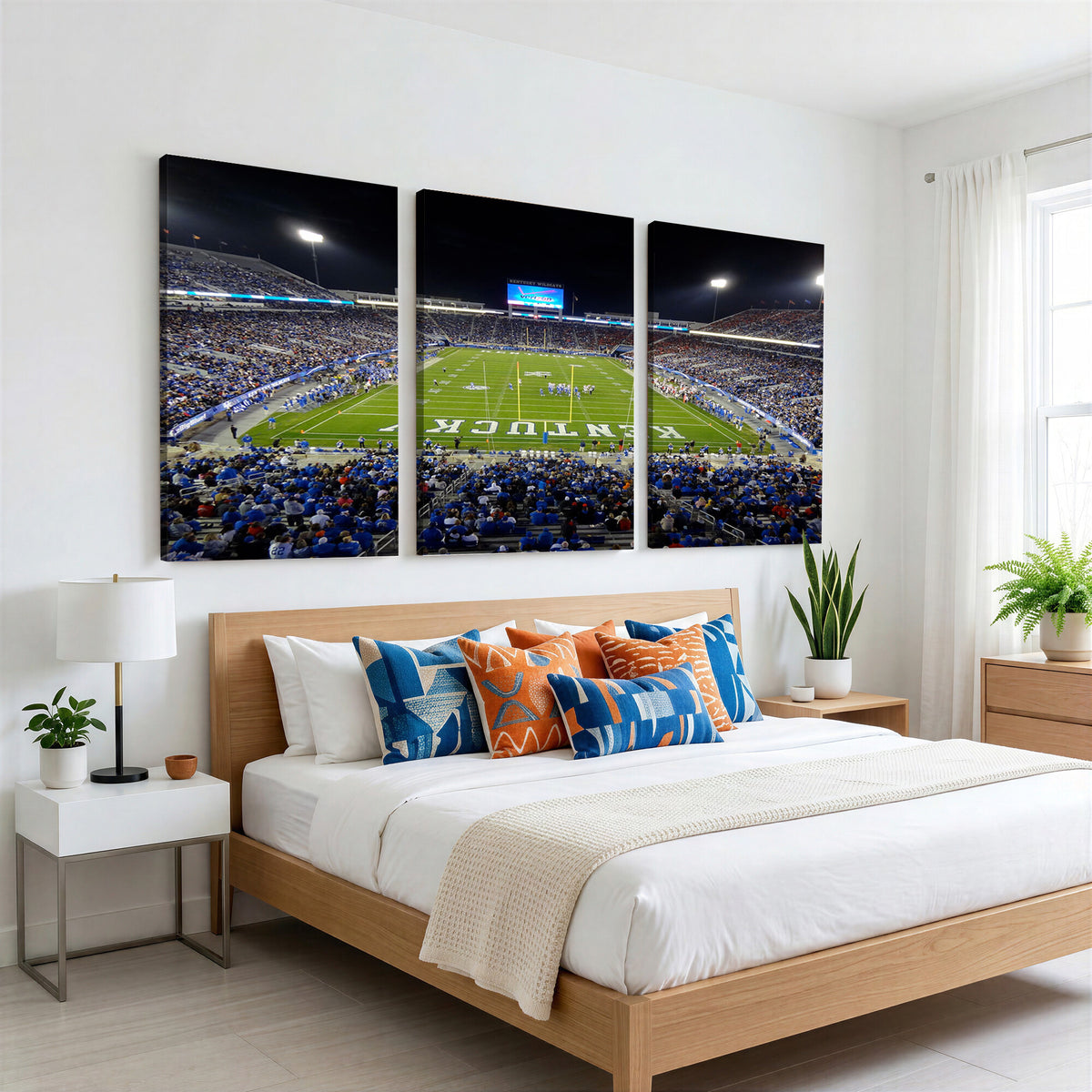14304-MGV-CV-36X24 - Kroger Field Canvas Wall Art, Kentucky Stadium Wall Art, Framed and Ready to Hang