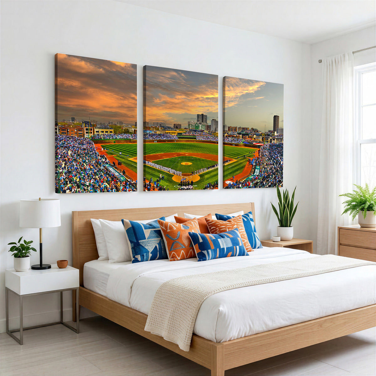 45635-MGV-CV-36X24 - Chicago Wrigley Field Wall Art Canvas Print