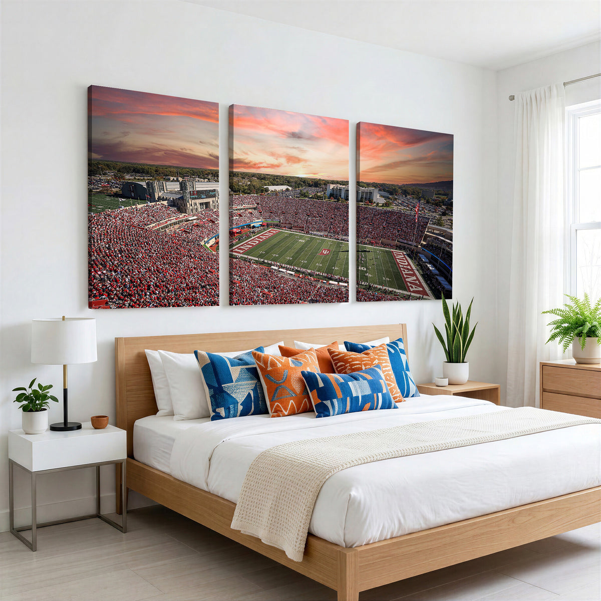 51135-MGV-CV-36X24 - Indiana Memorial Stadium Wall Art Canvas Print