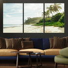42984524-MGV-CV-36X24-Relaxing Beach Wall Art Canvas Print, Framed Ocean View Art Picture Print, Coastal Serenity Perfect Tropical Coastal Decor Artwork