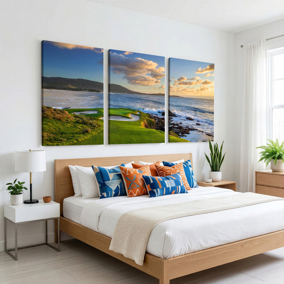 50107048-MGV-CV-36X24 - Pebble Beach Golf Links Wall Art Canvas Print