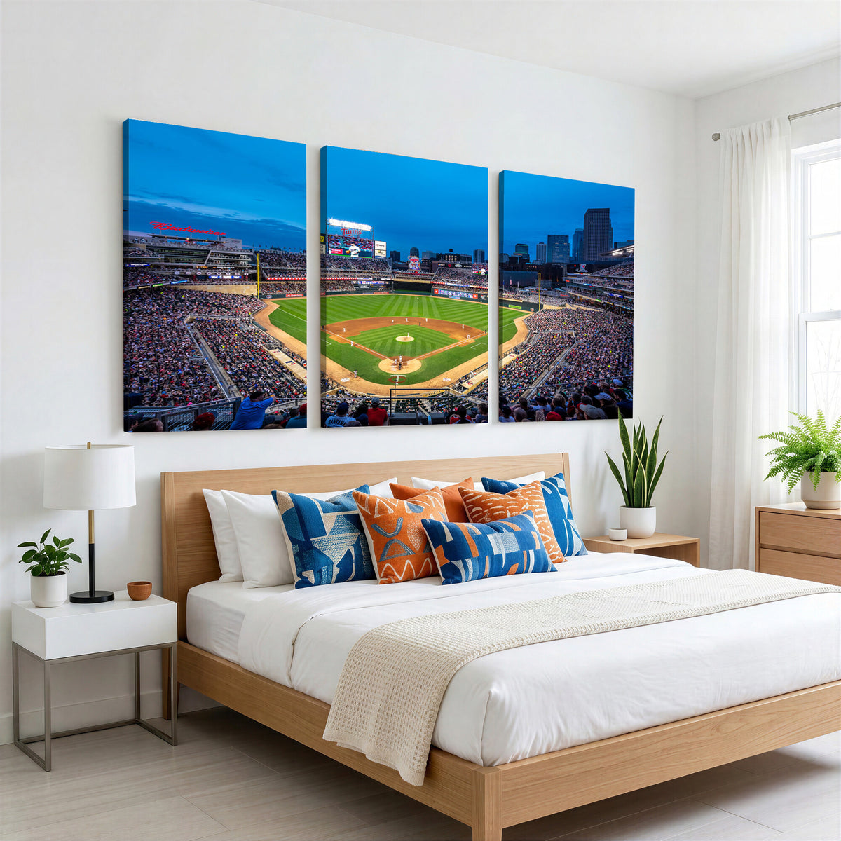 77273035-MGV-CV-36X24 - Target Field Stadium Wall Art Canvas Print, Minnesota Twins