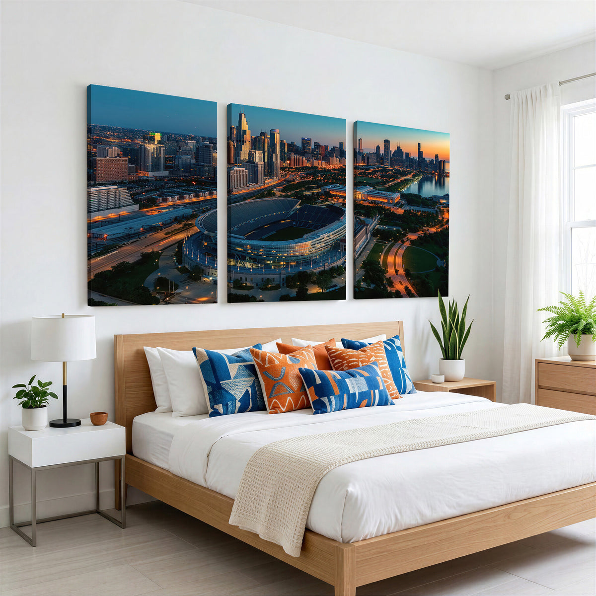 36690345-MGV-CV-36X24 - Chicago Bears Soldiers Field Wall Art Canvas Print