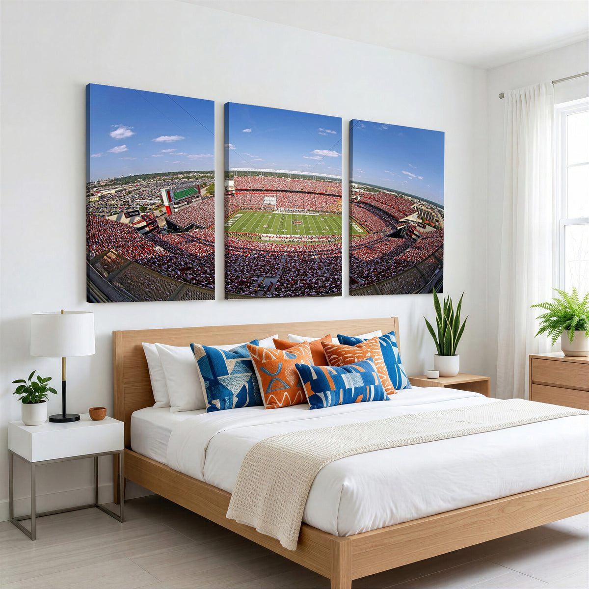 29492070-MGV-CV-36X24 - William Brice Stadium Wall Art Canvas Print, Stadium Crowd on Football Game Day