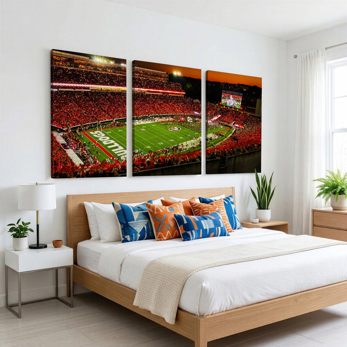 48894104-MGV-CV-36X24 - Georgia Bulldogs Stadium Wall Art Canvas Print, Sanford Stadium