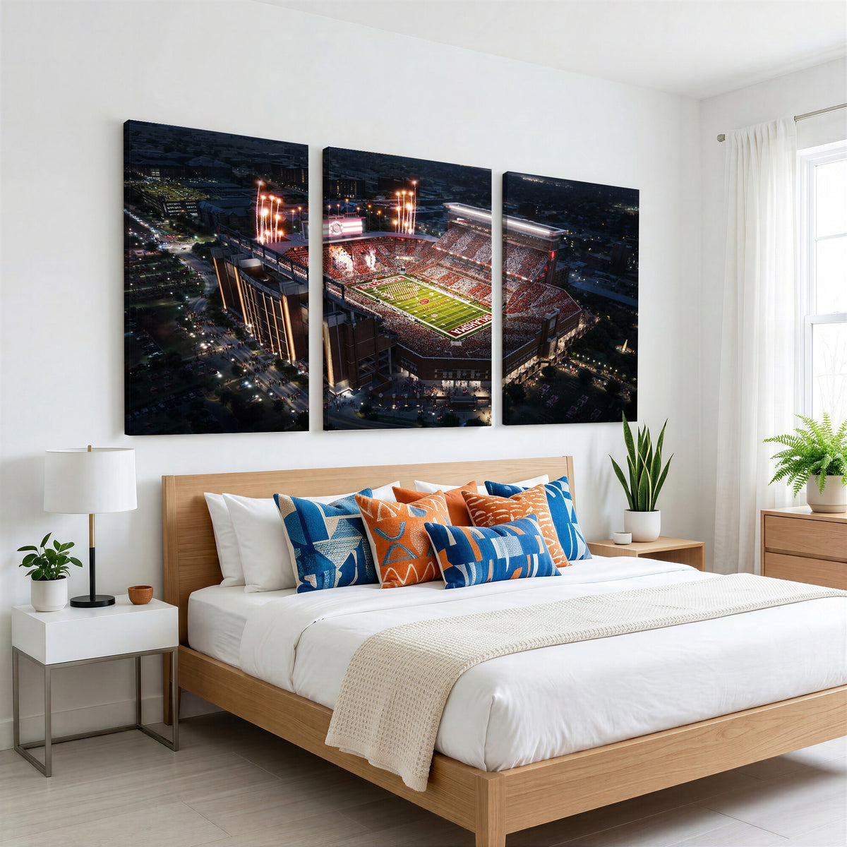 16867141-MGV-CV-36X24 - Oklahoma Memorial Stadium, Gaylord Memorial Stadium Wall Art