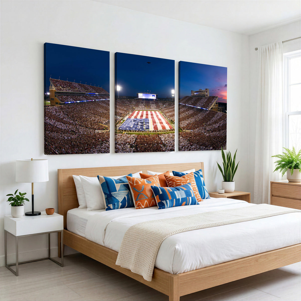 12979182-MGV-CV-36X24 - Oklahoma Sooners Memorial Stadium Wall Art Canvas Print