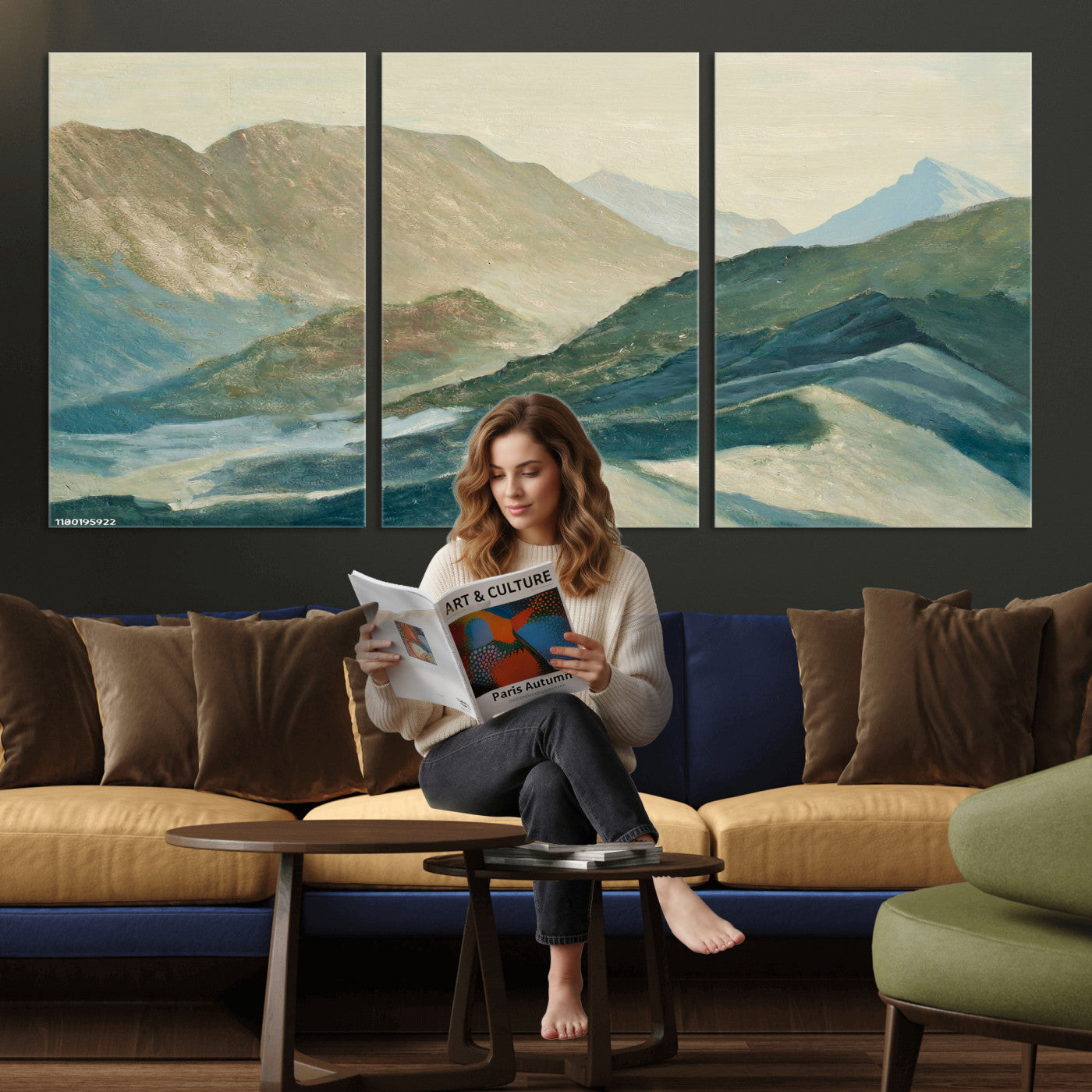 33629523-MGV-CV-36X24 - Shemelina Mountain Landscape, Mountains at Dawn Wall Art Canvas Print