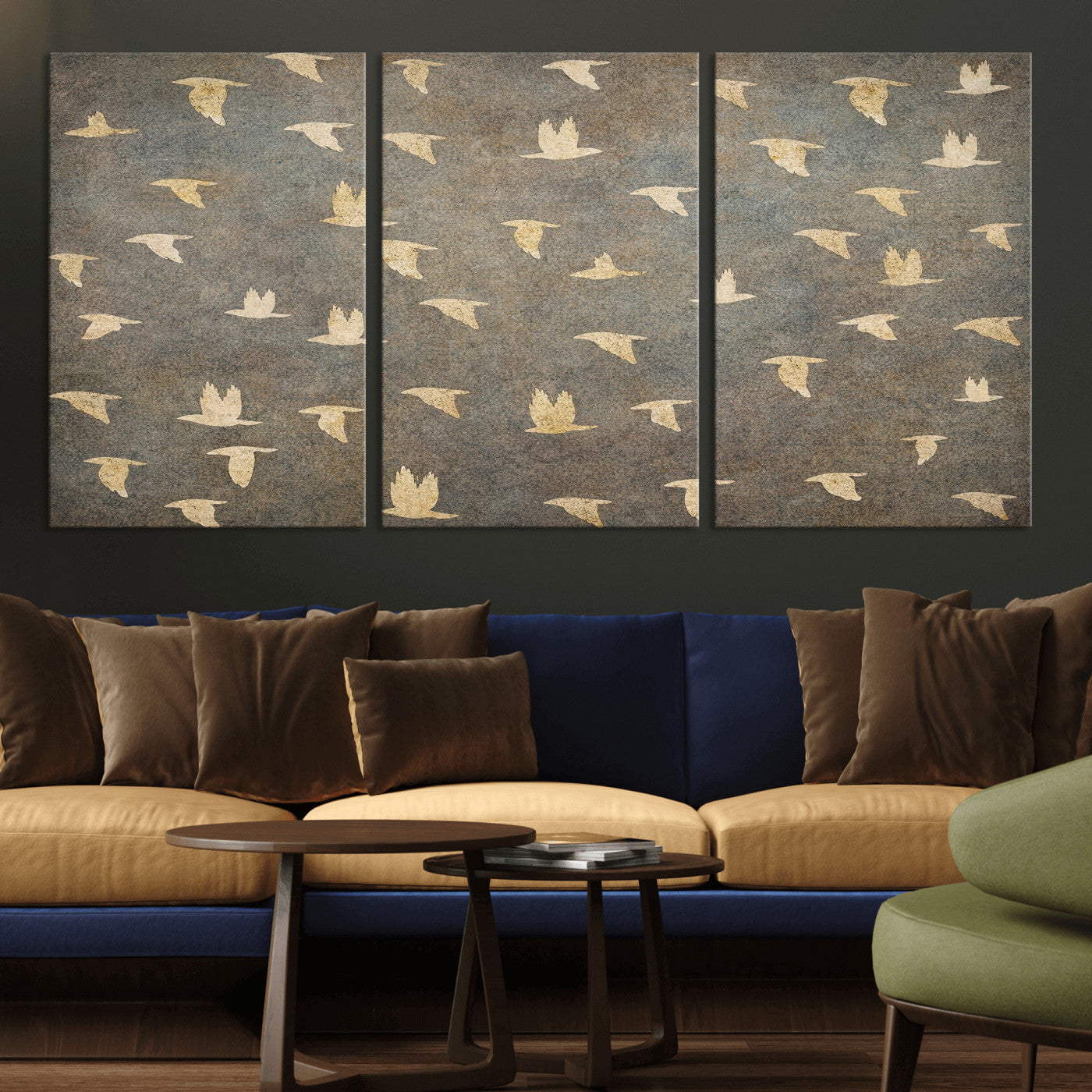 20532514-MGV-CV-36X24 - Abstract Birds Wall Art Canvas Print