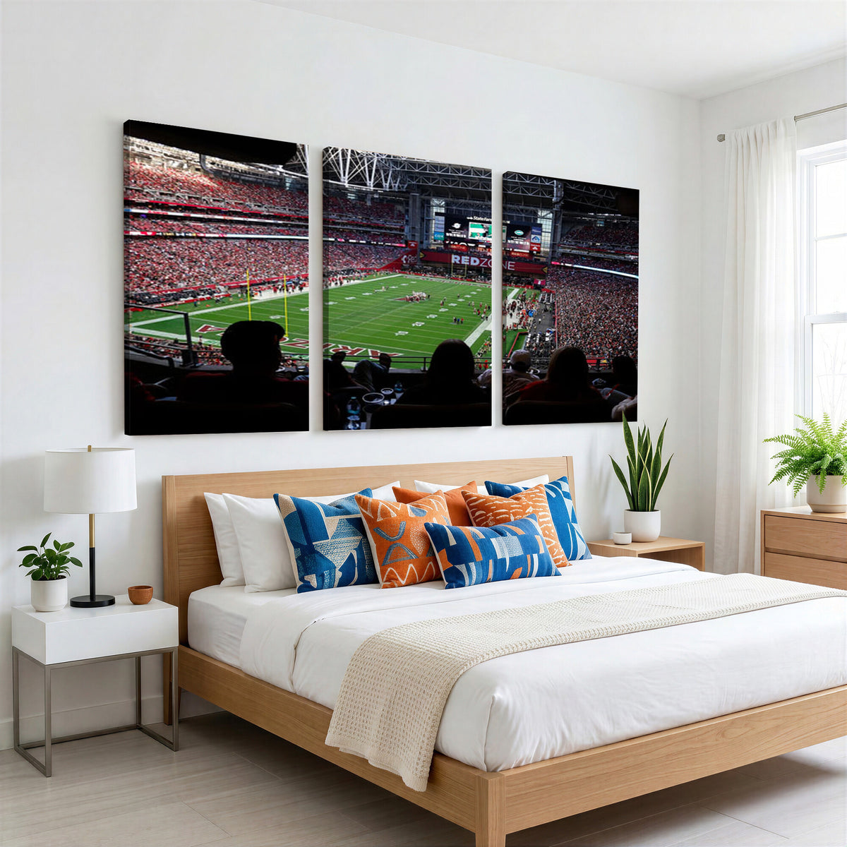 84196298-MGV-CV-36X24 - State Farm Stadium Canvas Wall Art, Arizona Cardinals Football Stadium Print, Glendale NFL Arena Photography Artwork