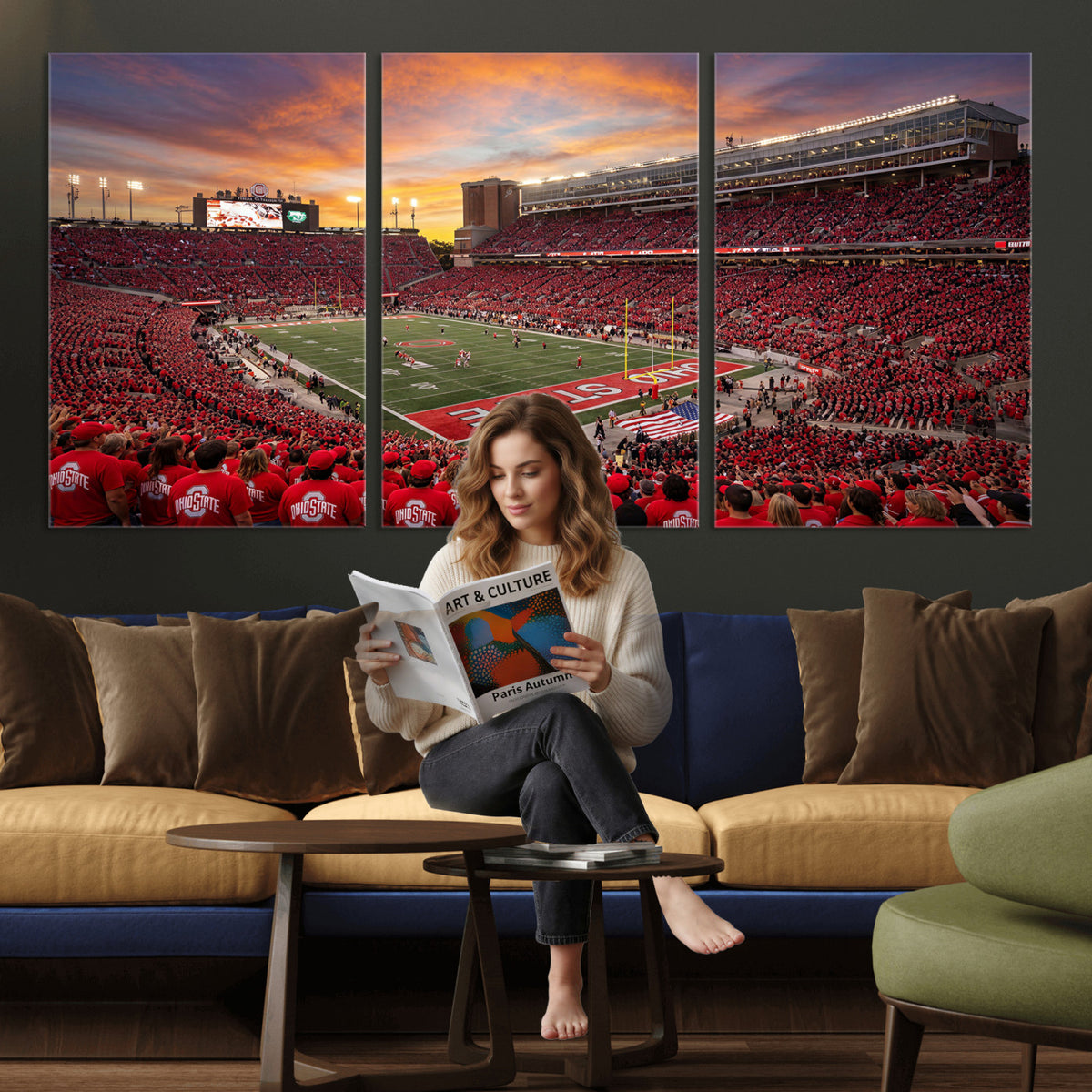 73119077-MGV-CV-36X24 - Stadium Wall Art Canvas Print
