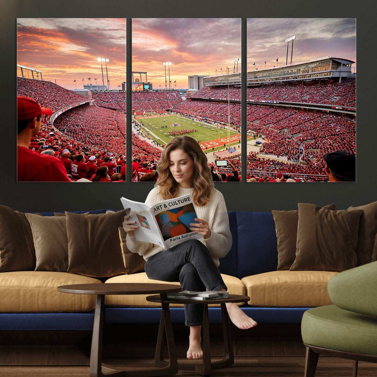 94754966-MGV-CV-36X24 - Stadium Wall Art Canvas Print