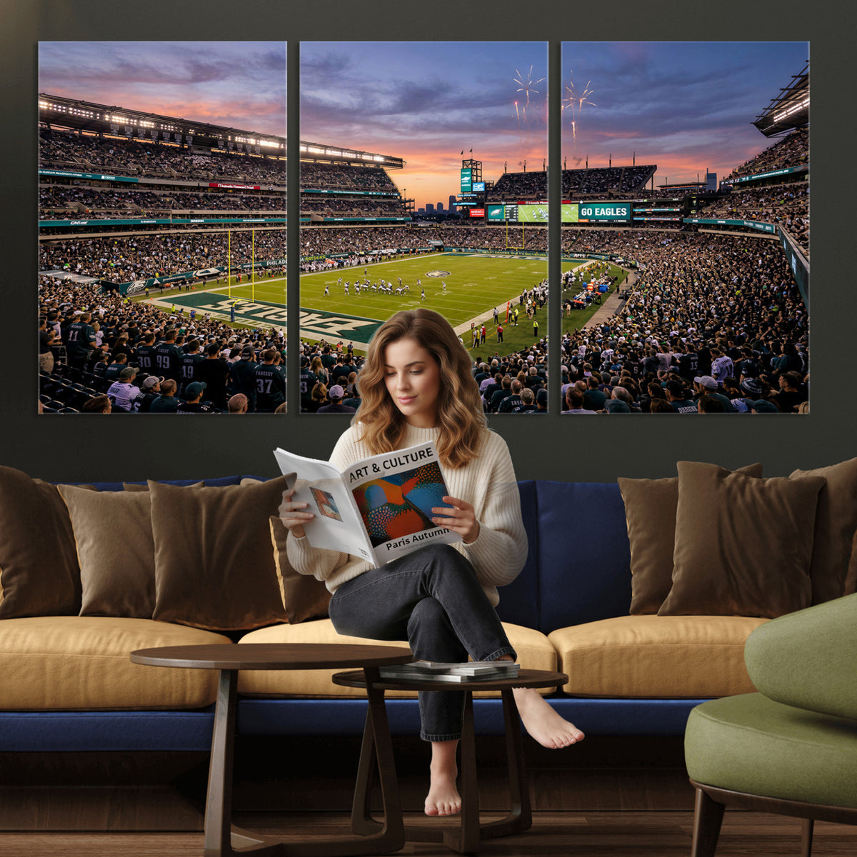 15549432-MGV-CV-36X24 - Stadium Wall Art Canvas Print