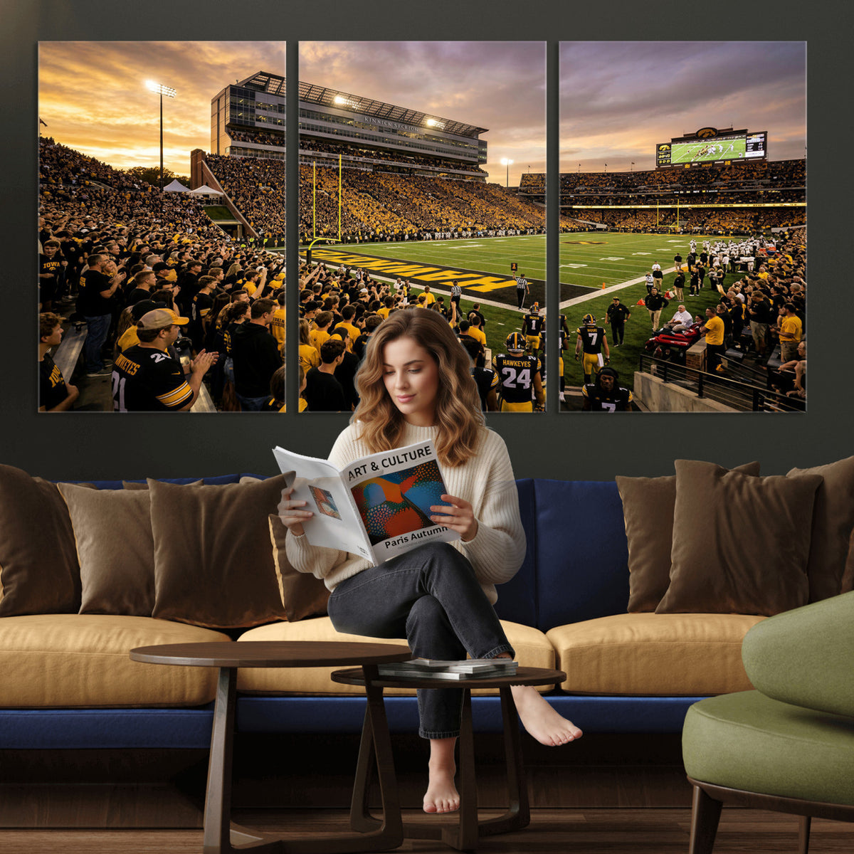60847729-MGV-CV-36X24 - Stadium Wall Art Canvas Print
