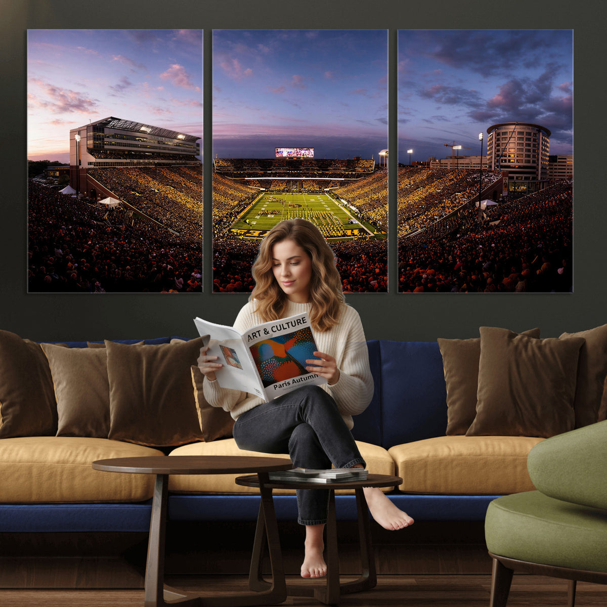 49683861-MGV-CV-36X24 - Stadium Wall Art Canvas Print