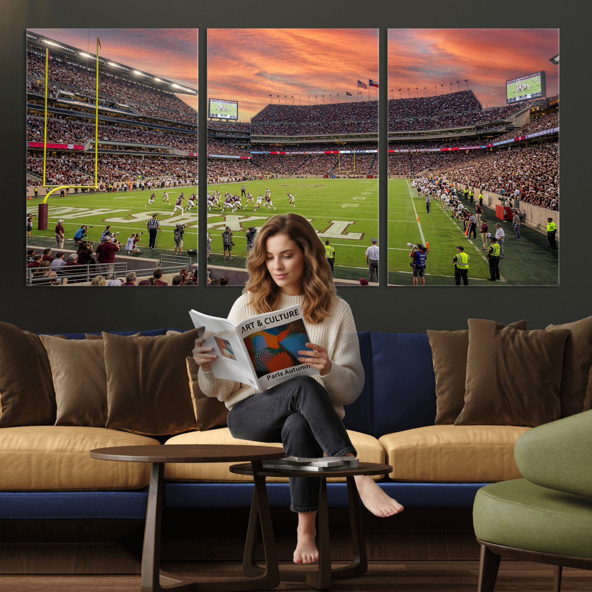 80055809-MGV-CV-36X24 - Stadium Wall Art Canvas Print