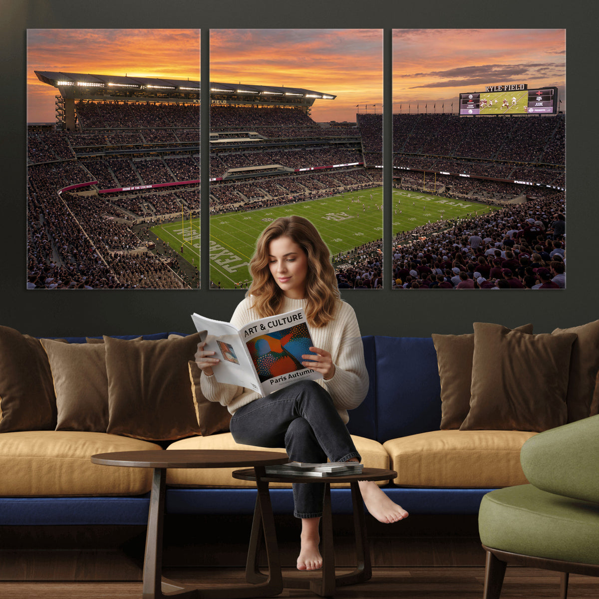 77401853-MGV-CV-36X24 - Stadium Wall Art Canvas Print