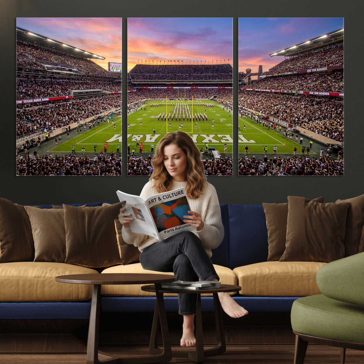 65952219-MGV-CV-36X24 - Stadium Wall Art Canvas Print