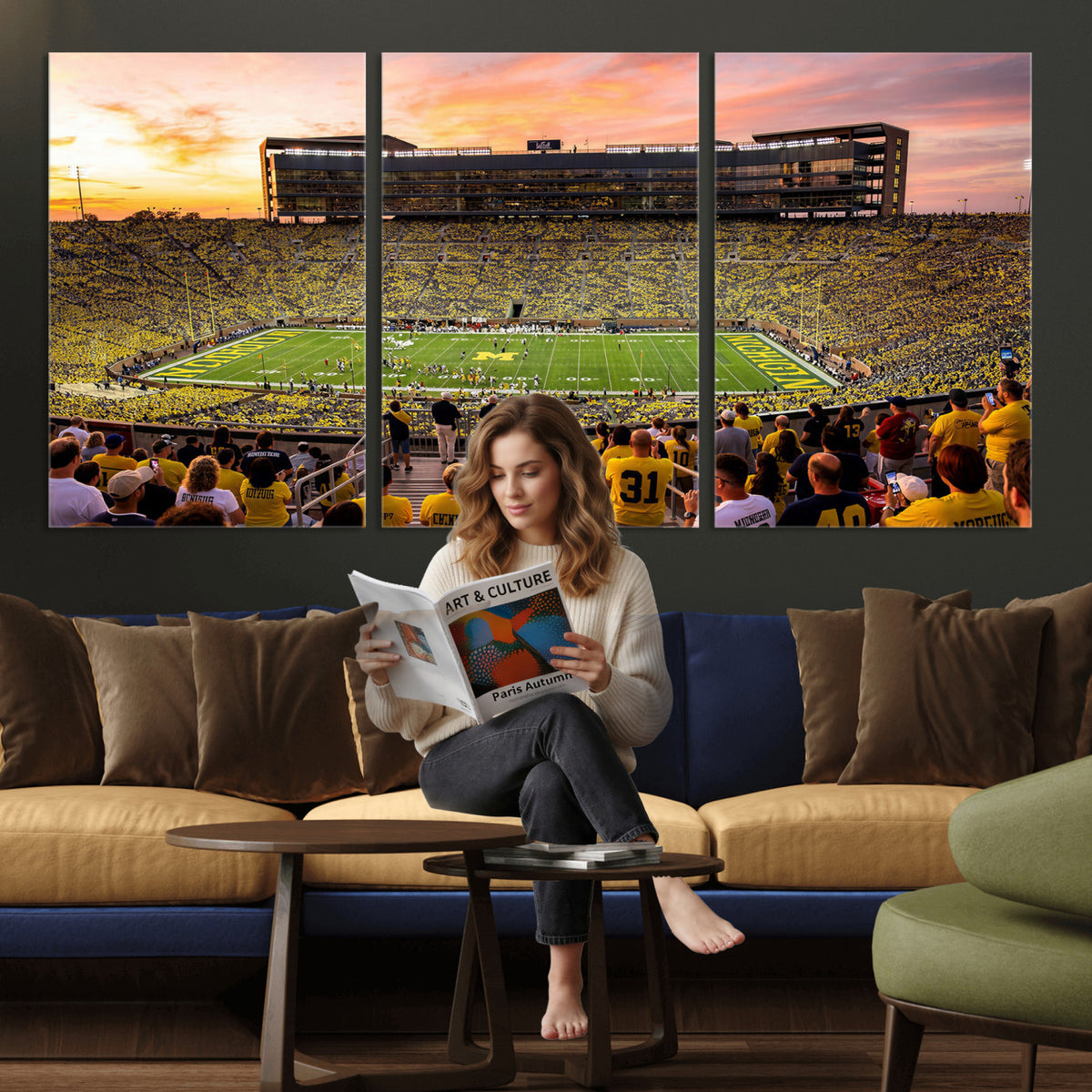 27265223-MGV-CV-36X24 - Stadium Wall Art Canvas Print