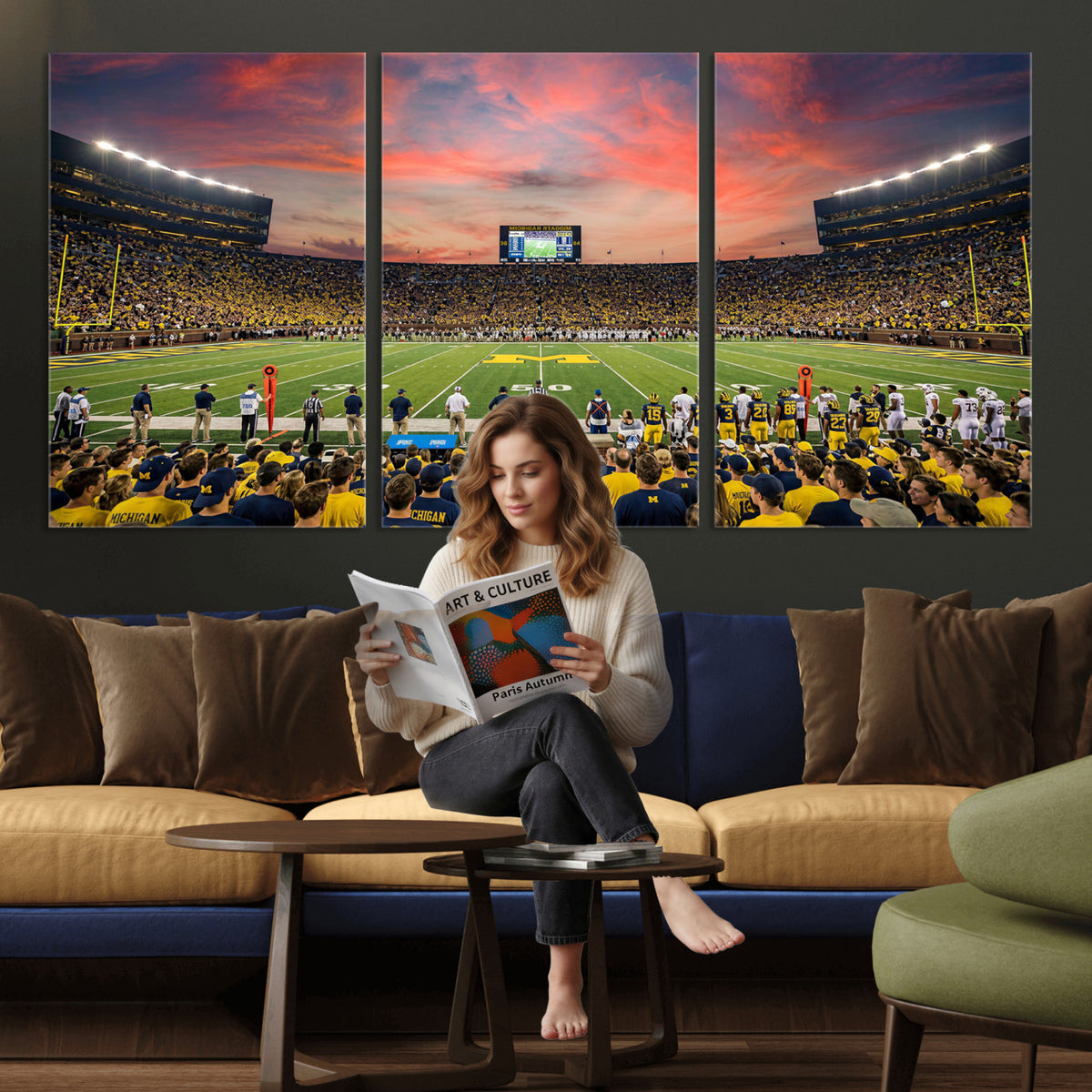 47185949-MGV-CV-36X24 - Stadium Wall Art Canvas Print
