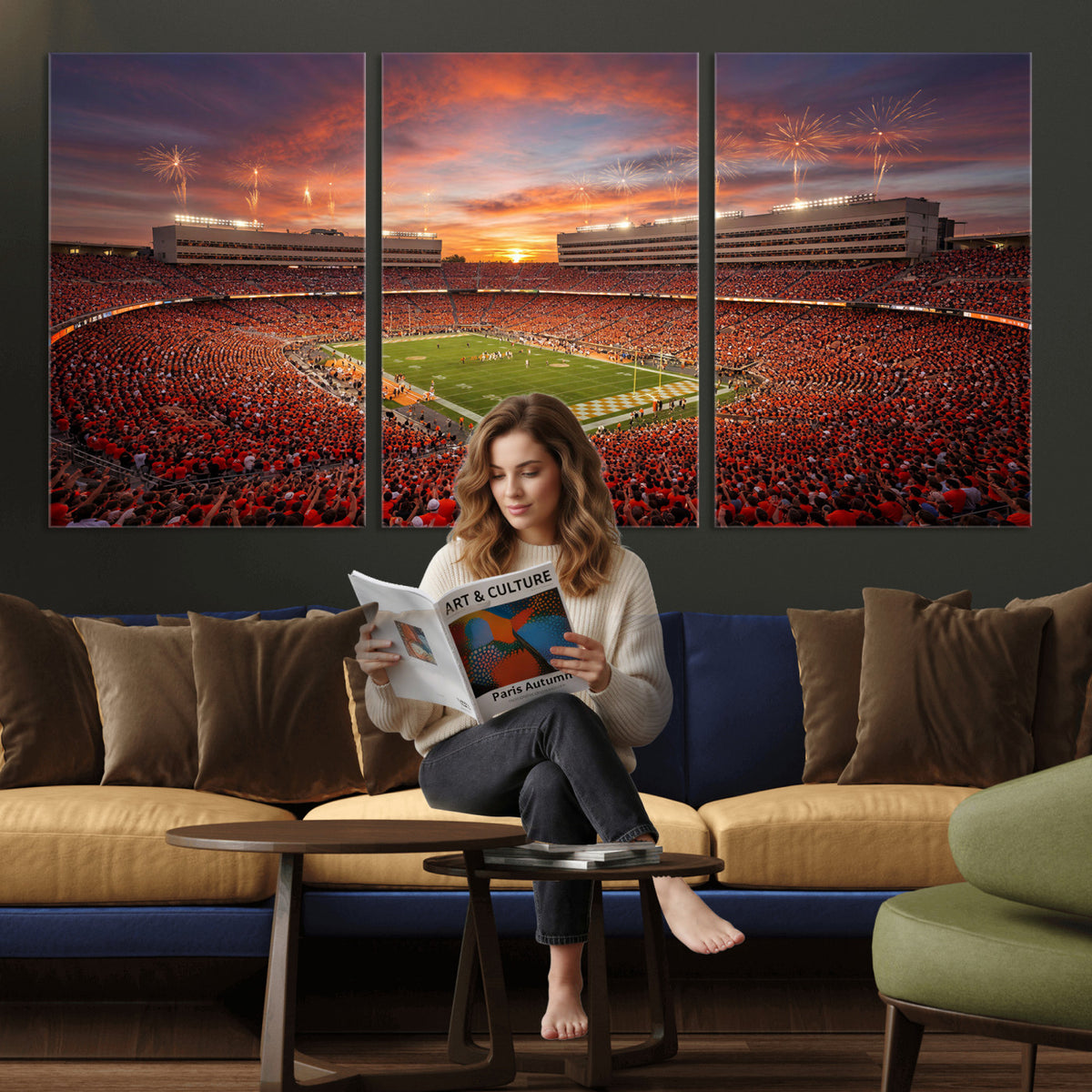 66964685-MGV-CV-36X24 - Stadium Wall Art Canvas Print